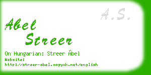 abel streer business card